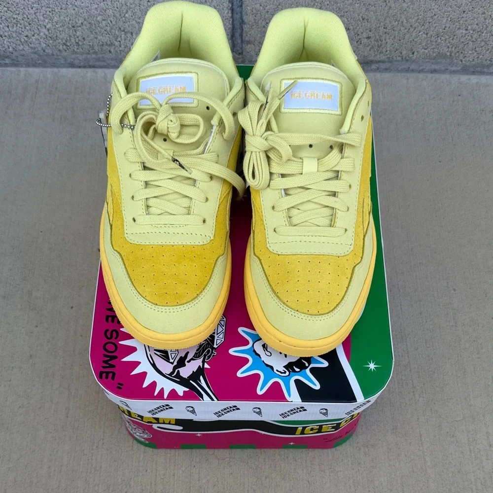 Reebok x Billionaire Boys Club Ice Cream Yellow Suede Low-Top Sneakers - Picture 5 of 15